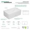 Gourmetier KGKFA331810DS 33" x 18" SGL Bowl Farmhouse Kitchen Sink, Drain & Rack KGKFA331810DS - alternate 3